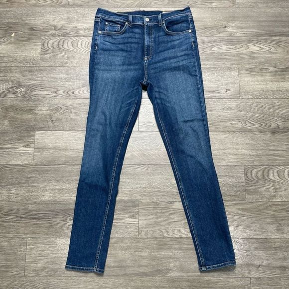rag & bone Denim - Rag & Bone Jeans Blue Dark Denim Skinny Womens Size 32 High Rise